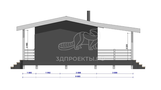 3d проект АР+КР112 - фасад 2