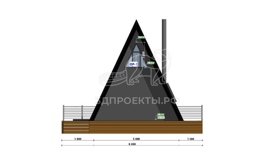 3d проект АР+КР113 - фасад 3