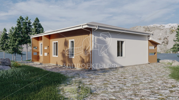 Готовый 3d проект АР+КР115 - дом 13.55x12.95 - вид 4</div>