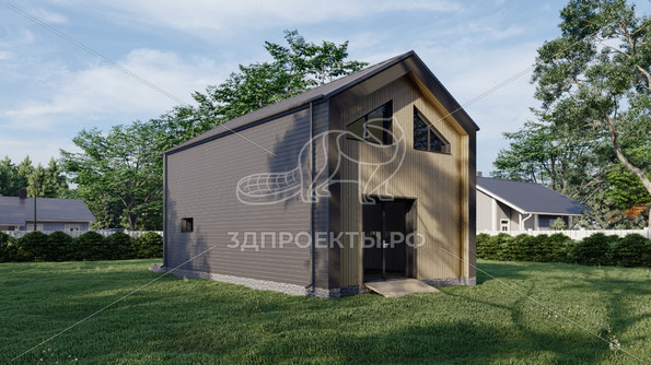 Готовый 3d проект АР+КР126 - дом 9.5x5 - вид 4</div>