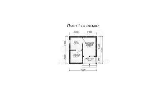 3d проект ББW004 - планировка