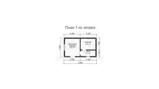 3d проект ББW005 - планировка