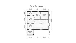 3d проект ББW011 - планировка