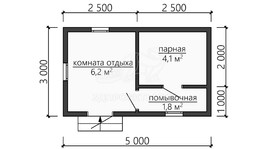 3d проект ББW033 - планировка