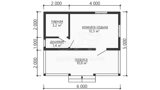 3d проект ББW037 - планировка