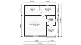 3d проект ББW043 - планировка