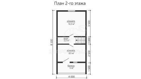 3d проект ББW061 - планировка
