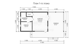 3d проект ББW067 - планировка