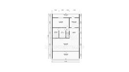 3d проект ДА002 - планировка 1 этажа