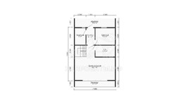 3d проект ДА008 - планировка 1 этажа