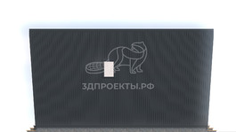 3d проект ДА009 - фасад 2