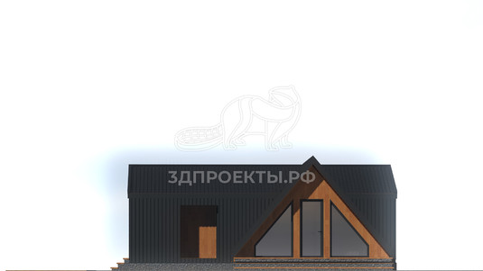 3d проект ДА012 - фасад 3