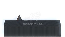 3d проект ДА016 - фасад 2