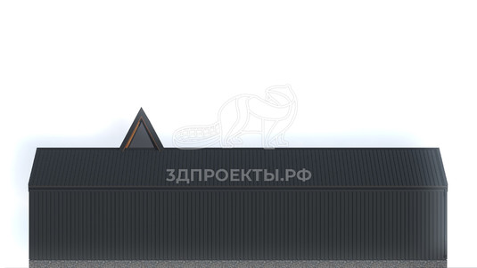 3d проект ДА016 - фасад 2