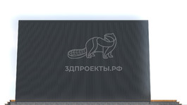 3d проект ДА017 - фасад 2