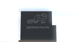 3d проект ДА018 - фасад 2