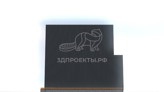 3d проект ДА018 - фасад 2