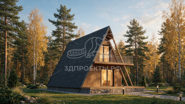 3d проект ДА019 - вид спереди</div>
