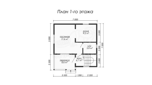 3d проект ДБW015 - планировка