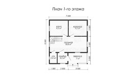 3d проект ДБW024 - планировка