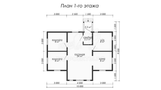 3d проект ДБW052 - планировка