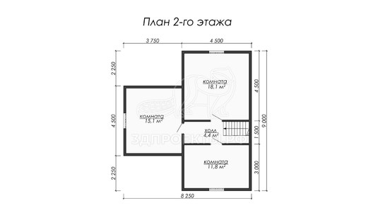 3d проект ДБW054 - планировка