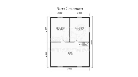 3d проект ДБW074 - планировка