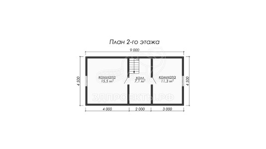 3d проект ДБW077 - планировка