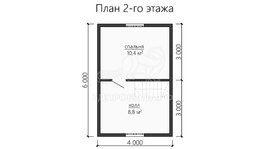 3d проект ДБW106 - планировка