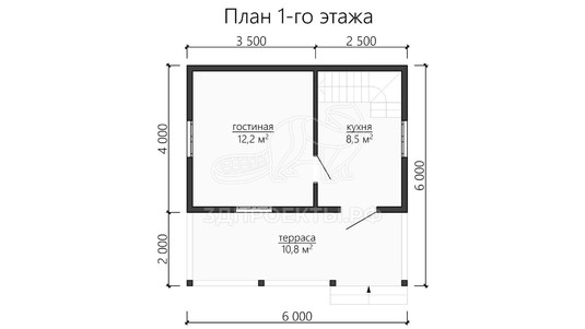 3d проект ДБW109 - планировка