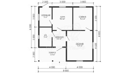 3d проект ДБW115 - планировка