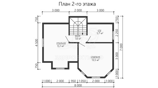 3d проект ДБW173 - планировка