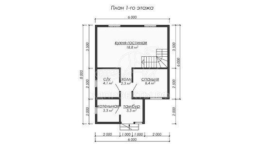 3d проект ДБW208 - планировка