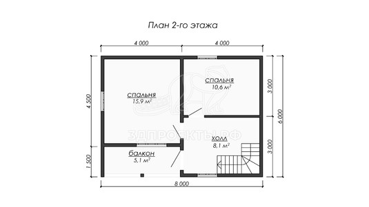3d проект ДБW218 - планировка
