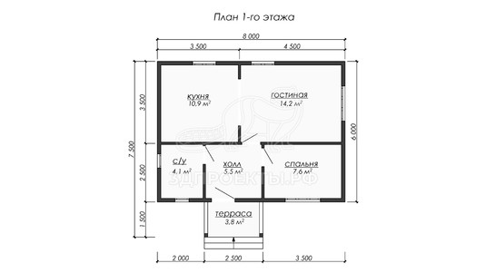 3d проект ДБW237 - планировка