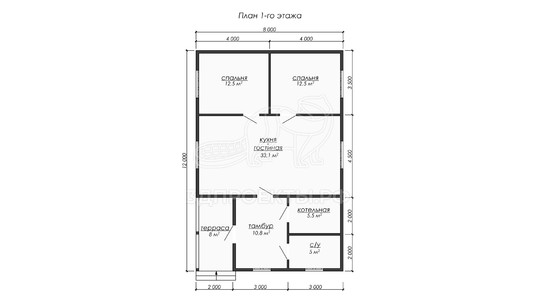 3d проект ДБW242 - планировка