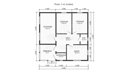 3d проект ДБW244 - планировка