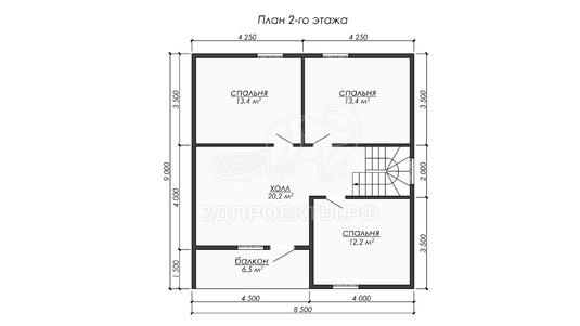 3d проект ДБW263 - планировка