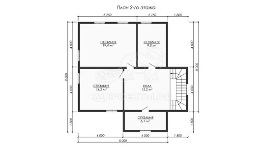 3d проект ДБW268 - планировка