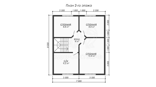 3d проект ДБW280 - планировка