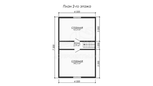 3d проект ДБW284 - планировка