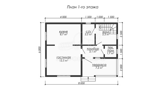 3d проект ДБW289 - планировка