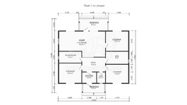 3d проект ДБW296 - планировка
