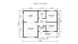 3d проект ДБW300 - планировка
