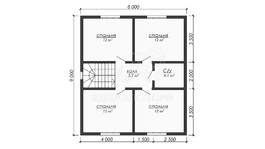 3d проект ДБW305 - планировка