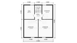 3d проект ДБW306 - планировка