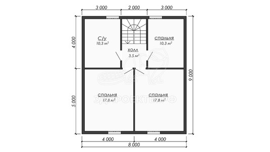 3d проект ДБW306 - планировка