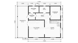 3d проект ДБW307 - планировка