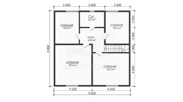 3d проект ДБW307 - планировка