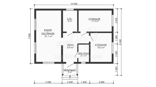 3d проект ДБW312 - планировка